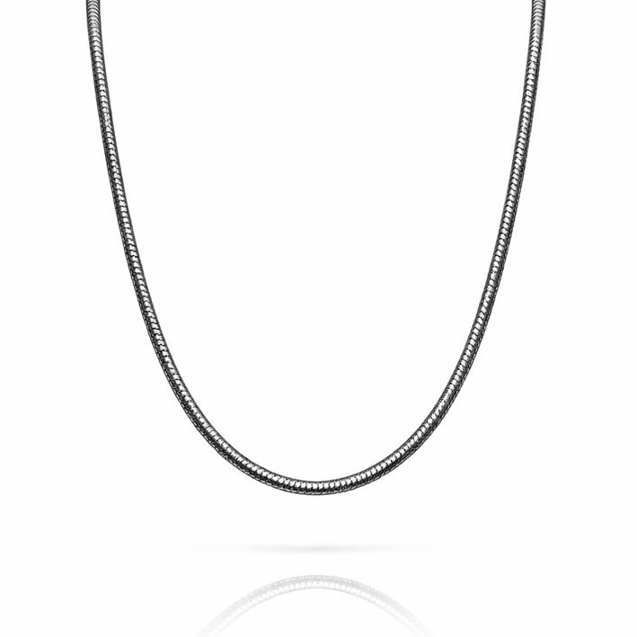 2mm Silver Rounded Snake Chain 45$